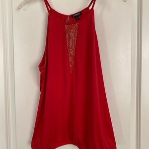 Express Red Halter Top